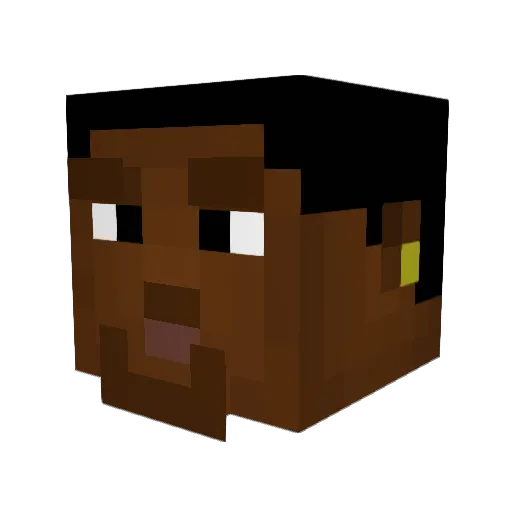 juhis1233 Minecraft avatar head, 3D render