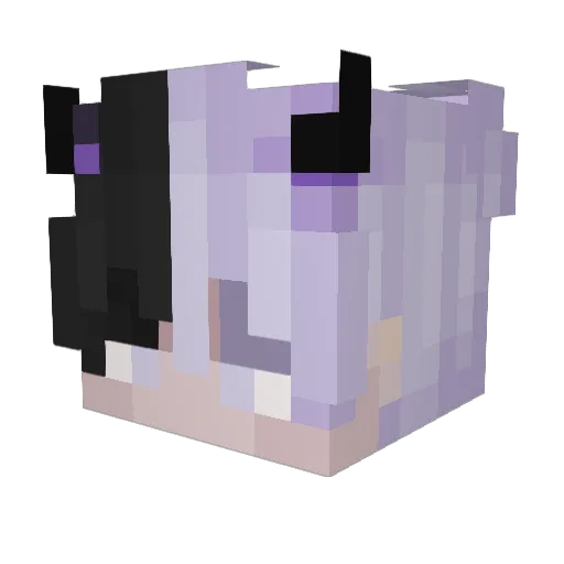 juhwang_E Minecraft avatar head, 3D render