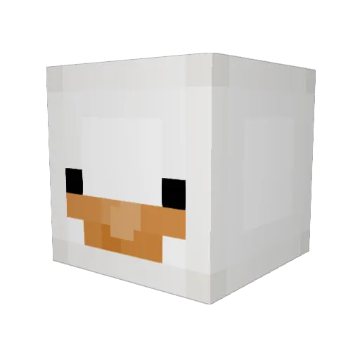 juhyun001 Minecraft avatar head, 3D render