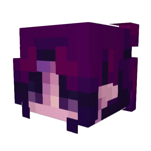 juhzo Minecraft avatar head, 3D render