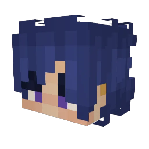 juicadori Minecraft avatar head, 3D render
