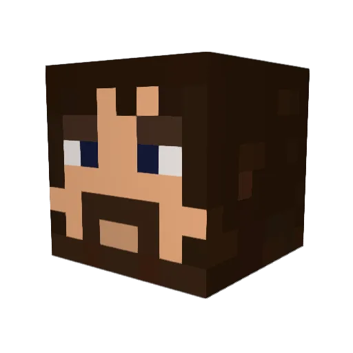 juice1223 Minecraft avatar head, 3D render