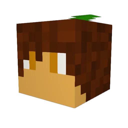 juice3333 Minecraft avatar head, 3D render
