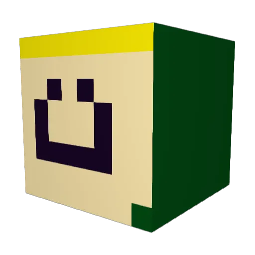 juice42 Minecraft avatar head, 3D render
