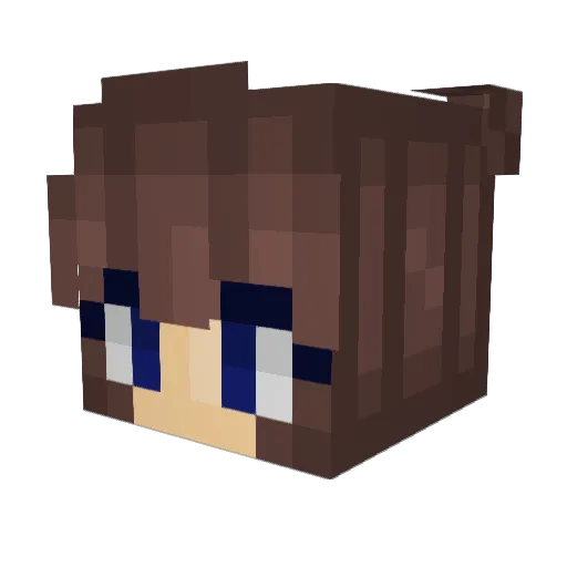 juice_02 Minecraft avatar head, 3D render