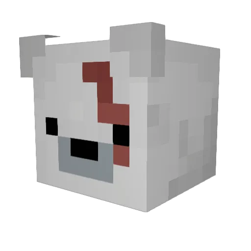 juicebearr Minecraft avatar head, 3D render