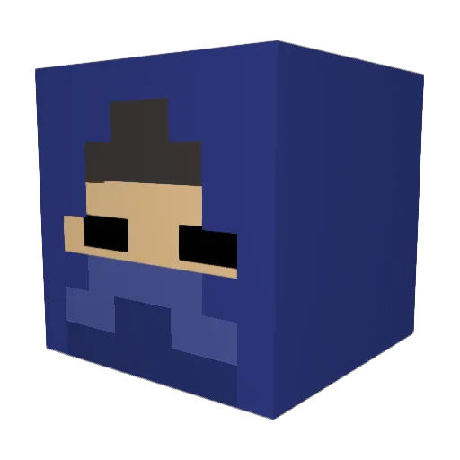 juiceboxjane Minecraft avatar head, 3D render