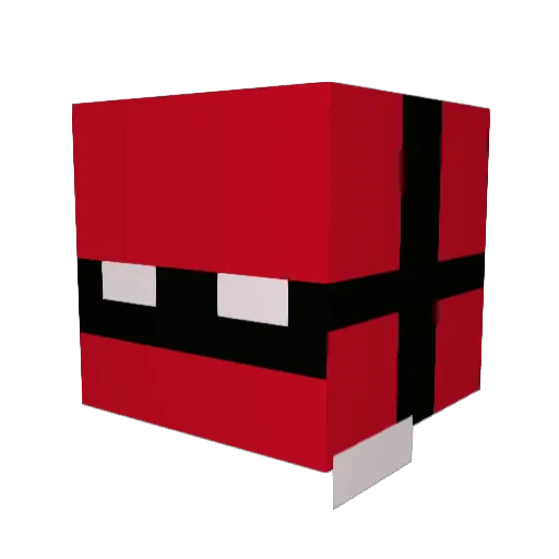 juicehammer Minecraft avatar head, 3D render