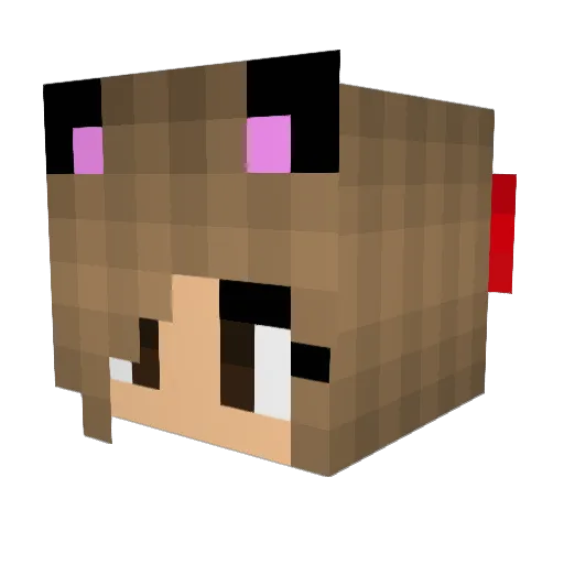 juicexxx Minecraft avatar head, 3D render