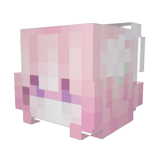 juiceybears Minecraft avatar head, 3D render