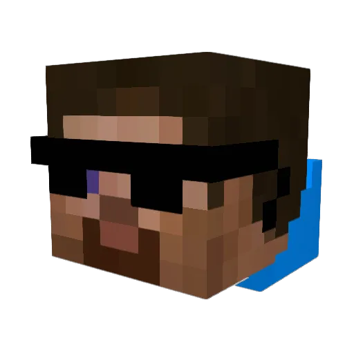 juicy_hamburger Minecraft avatar head, 3D render