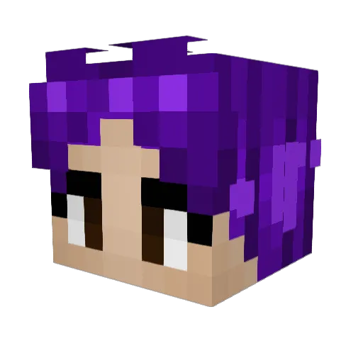 juicychunk Minecraft avatar head, 3D render
