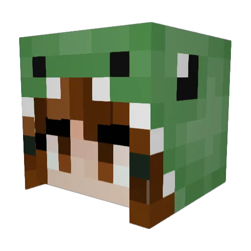 juicypeaches69 Minecraft avatar head, 3D render