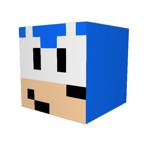 juicywig Minecraft avatar head, 3D render