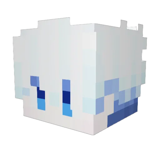 juidas Minecraft avatar head, 3D render