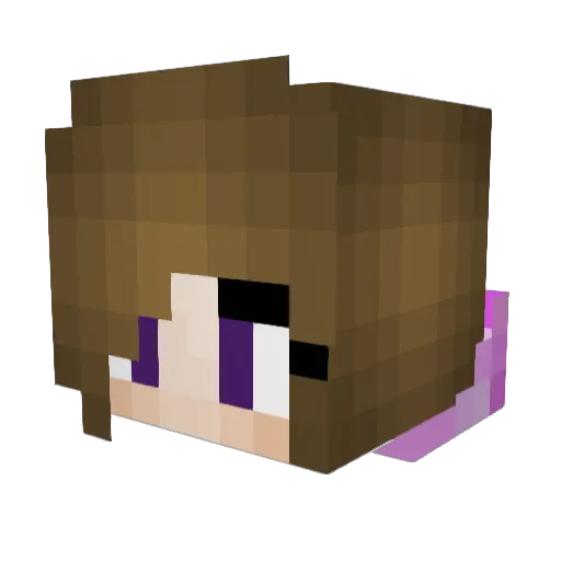 juju1110 Minecraft avatar head, 3D render