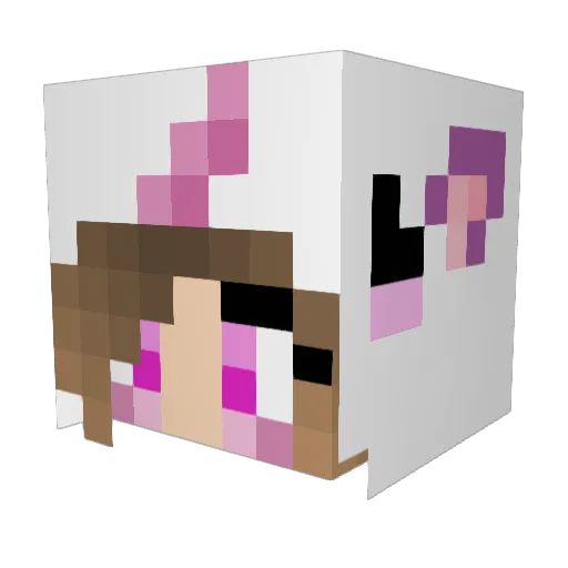 juju13120 Minecraft avatar head, 3D render