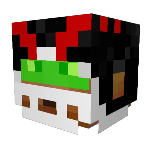juju24 Minecraft avatar head, 3D render