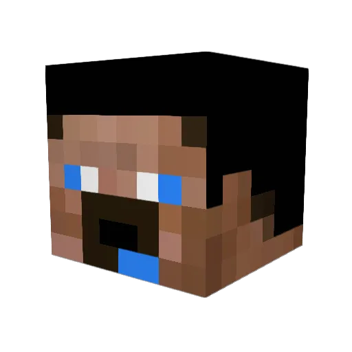 juju97 Minecraft avatar head, 3D render