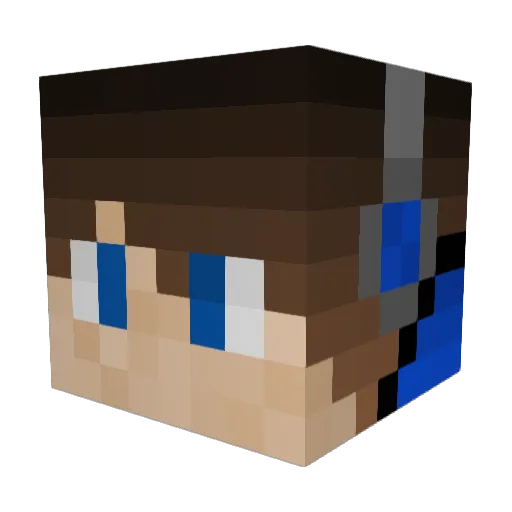 jujubecosmique Minecraft avatar head, 3D render