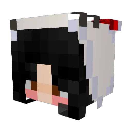 jujujude Minecraft avatar head, 3D render