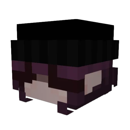 jujul3in Minecraft avatar head, 3D render