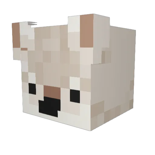 jujumerusora Minecraft avatar head, 3D render