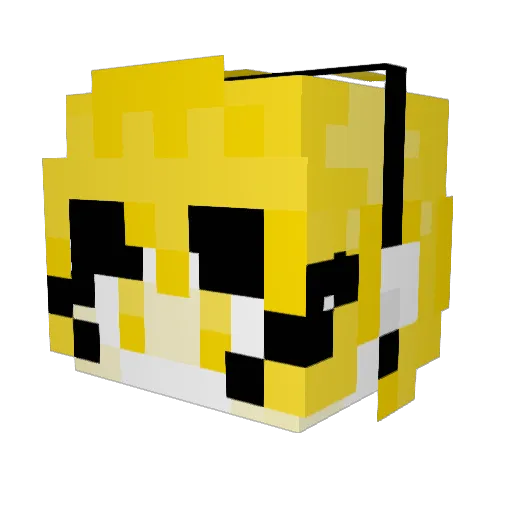 jujupucca Minecraft avatar head, 3D render