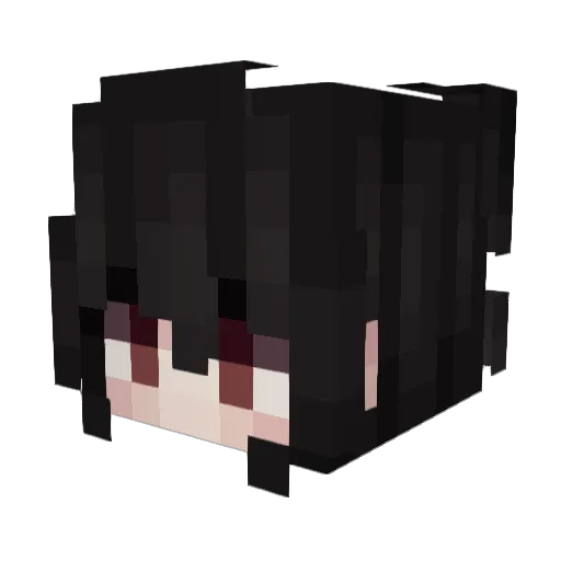 jujuschow Minecraft avatar head, 3D render