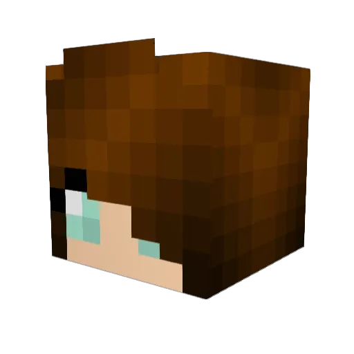 jujuthecreeper Minecraft avatar head, 3D render