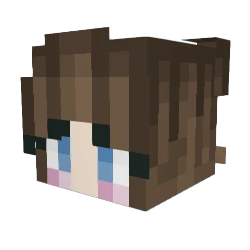 jukannnix Minecraft avatar head, 3D render