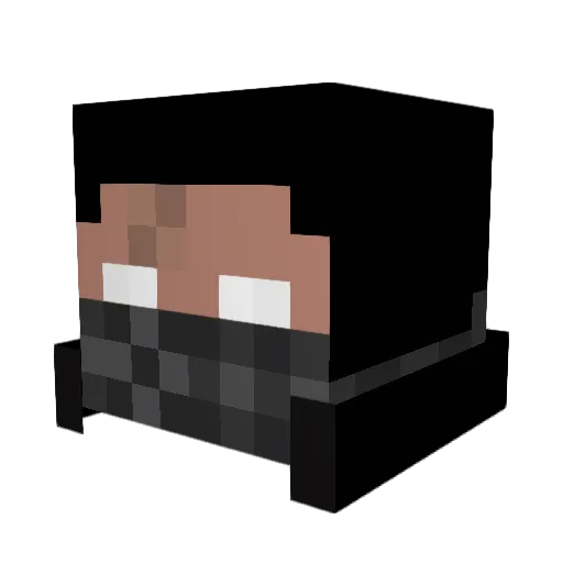 juke101 Minecraft avatar head, 3D render
