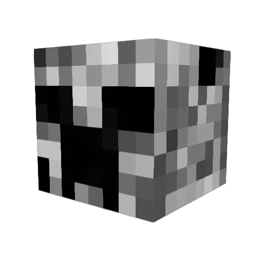 jukeboxheroWolf Minecraft avatar head, 3D render