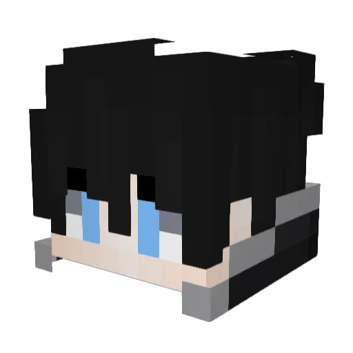 juki097 Minecraft avatar head, 3D render
