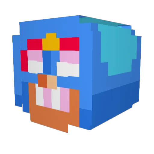 juko7875 Minecraft avatar head, 3D render