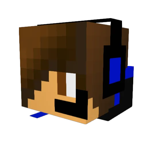 jul_i_an Minecraft avatar head, 3D render