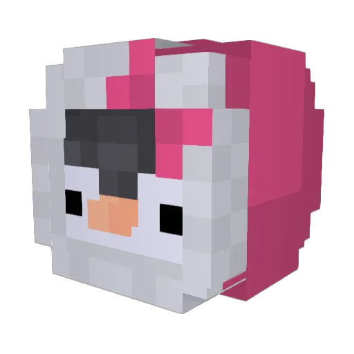 jul_qa Minecraft avatar head, 3D render