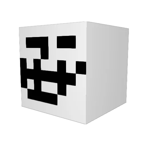 jul_sk8 Minecraft avatar head, 3D render