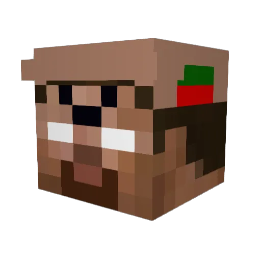 jul_smp Minecraft avatar head, 3D render