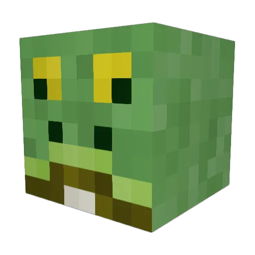 julcianatka Minecraft avatar head, 3D render