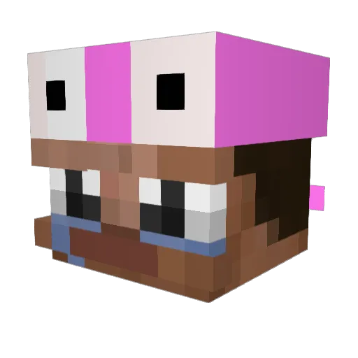 julek7 Minecraft avatar head, 3D render