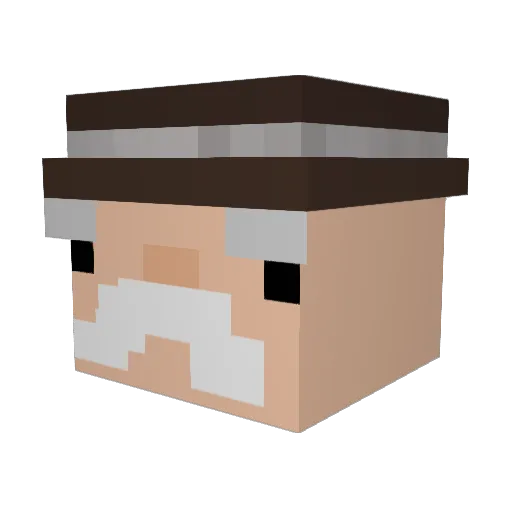 jules240692 Minecraft avatar head, 3D render