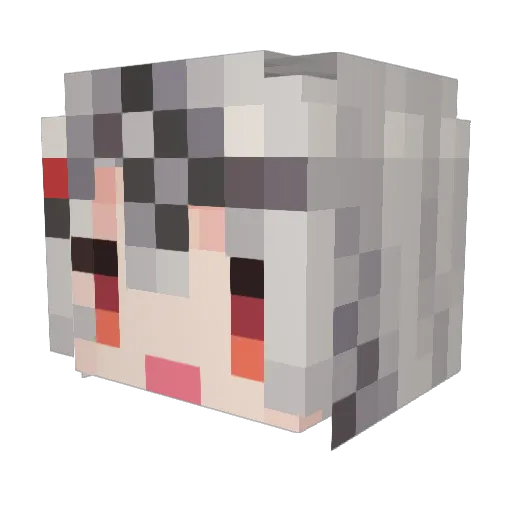 jules909 Minecraft avatar head, 3D render