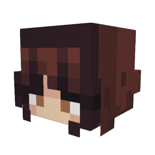 julesblues Minecraft avatar head, 3D render