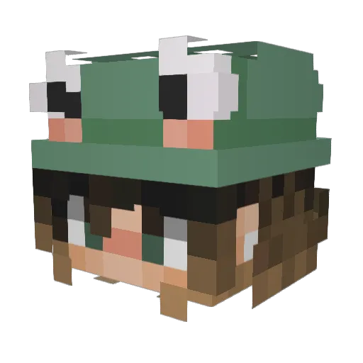 julesgranie Minecraft avatar head, 3D render