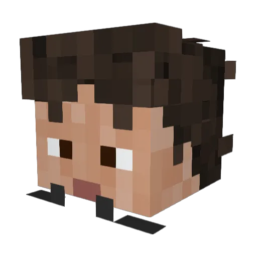 juleshammond Minecraft avatar head, 3D render