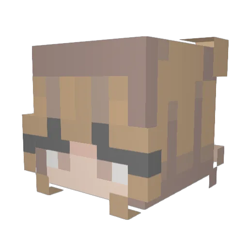 julesplayz_ Minecraft avatar head, 3D render