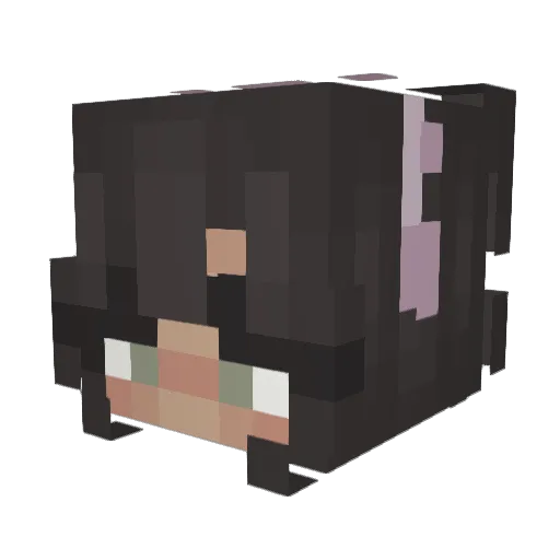 julessa Minecraft avatar head, 3D render