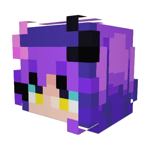 julesseg Minecraft avatar head, 3D render