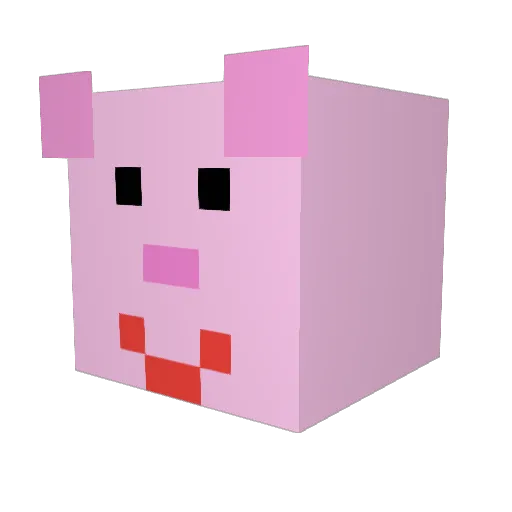 julestia Minecraft avatar head, 3D render